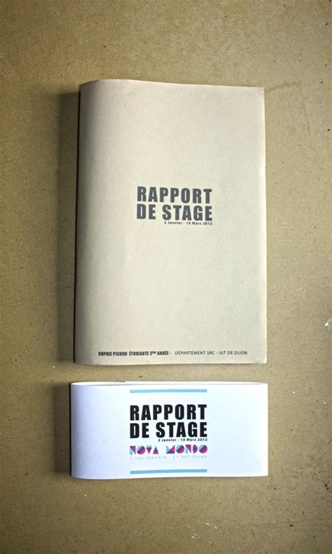 Rapport De Stage Agence Nova Mondo On Behance