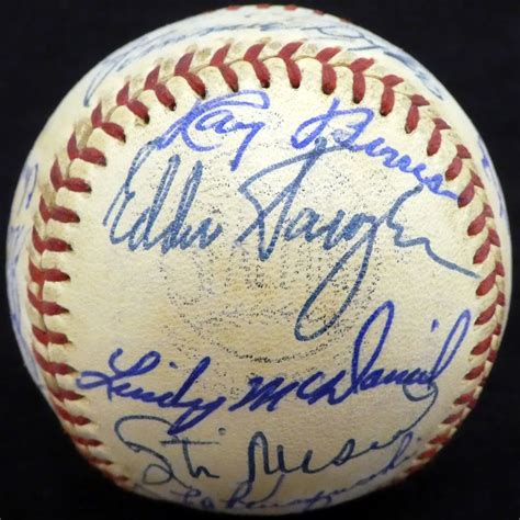 Authentic Autographed Signed1960 St Louis Cardinals Autograph