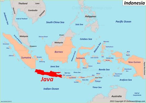 Java Location On The Indonesia Map