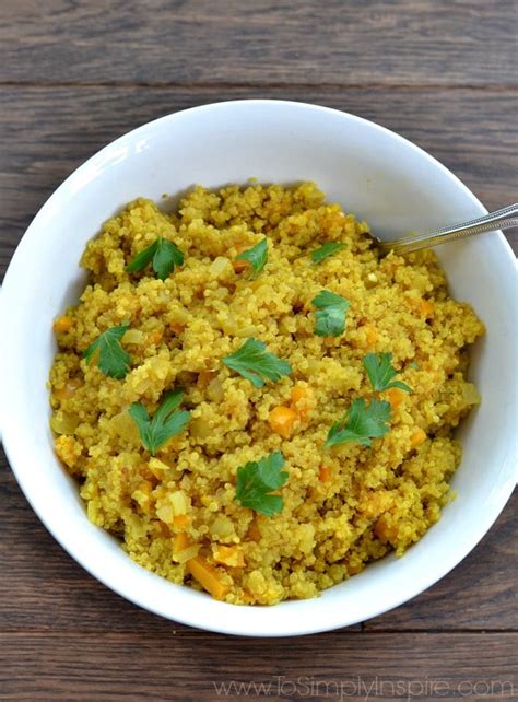 Curried Quinoa To Simply Inspire