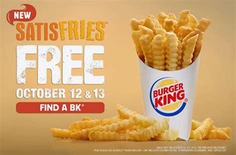 Wtff Burger King Giving Away Free Satisfries This Weekend