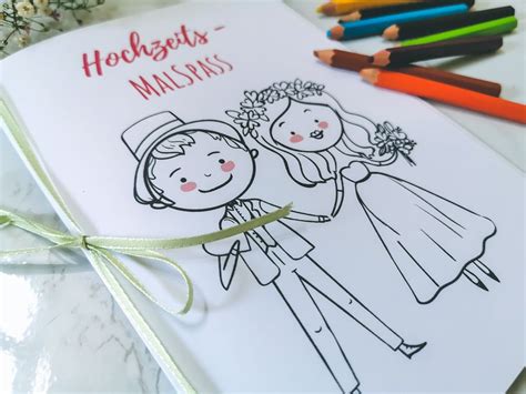 Kostenlose bastelbögen als pdf / weihnachten adventskalender diy kostenlose adventskalender. Süßes Hochzeitsmalbuch als PDF Download - kostenlos | Wenn du mal buch, Kinder auf der hochzeit ...