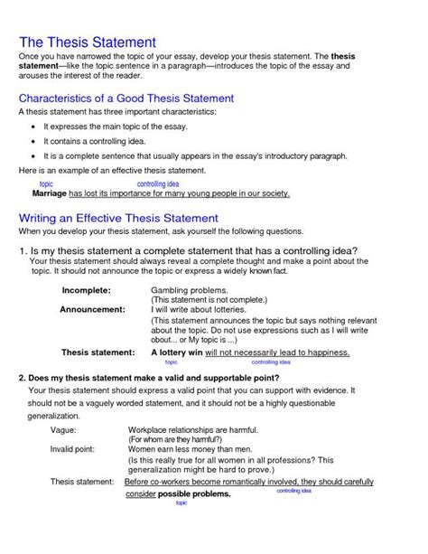It may not be simple to convey the idea of the whole essay in one or a couple of sentences. Thesis Statement Template | Template Business