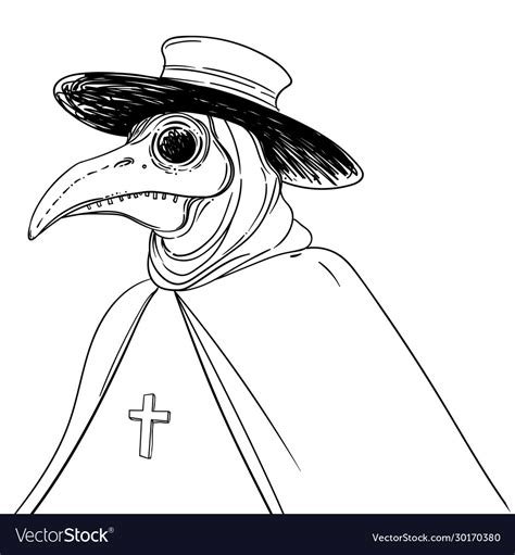 Gothic Plague Doctor Royalty Free Vector Image
