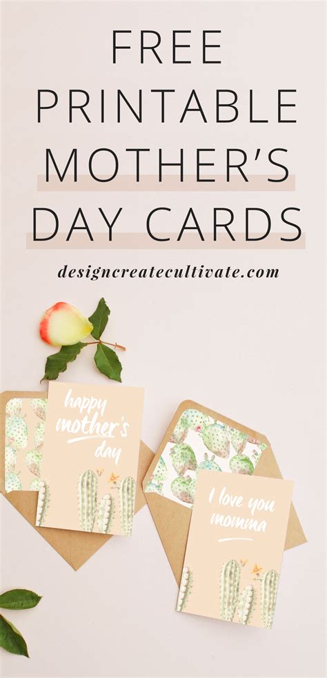 Fold the card in half and now it's time to color the cute printable cards. Free Printable Mother's Day Cards - Design. Create. Cultivate.