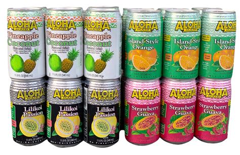 Aloha Maid Natural Drink 11 5 Ounce Pack Of 24 Choose Your Flavor Da Hawaiian Store