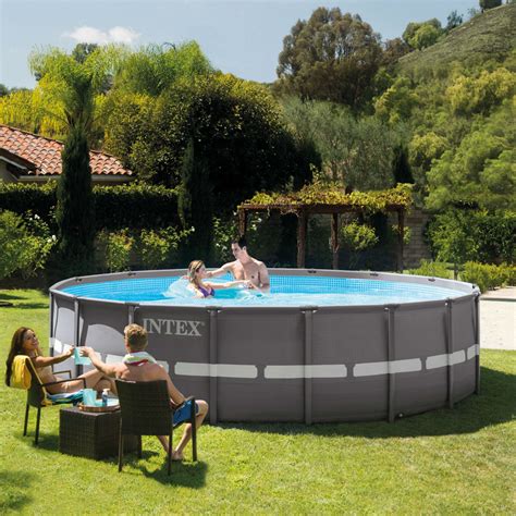 Intex 16 X 48 Round Ultra Frame Pool With Filter Pump Shop Your Way
