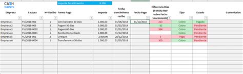 Colegio Grabar Presupuesto Plantilla Excel Para Control De Facturas En