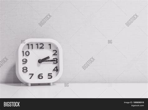 Closeup White Clock Image And Photo Free Trial Bigstock