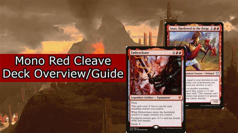 Mono Red Aggro Embercleave Deck Overview Pioneer Mtgo Youtube