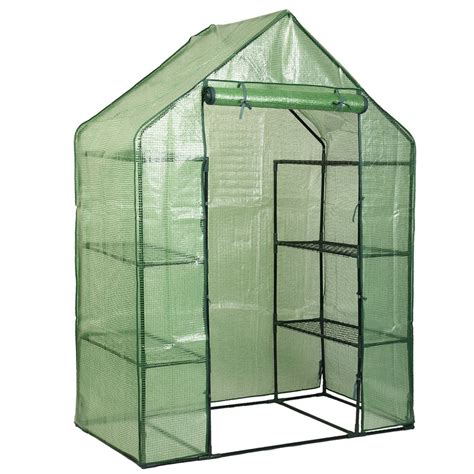 Outdoor Portable Greenhouse Mini Walk In 8 Shelvesraised