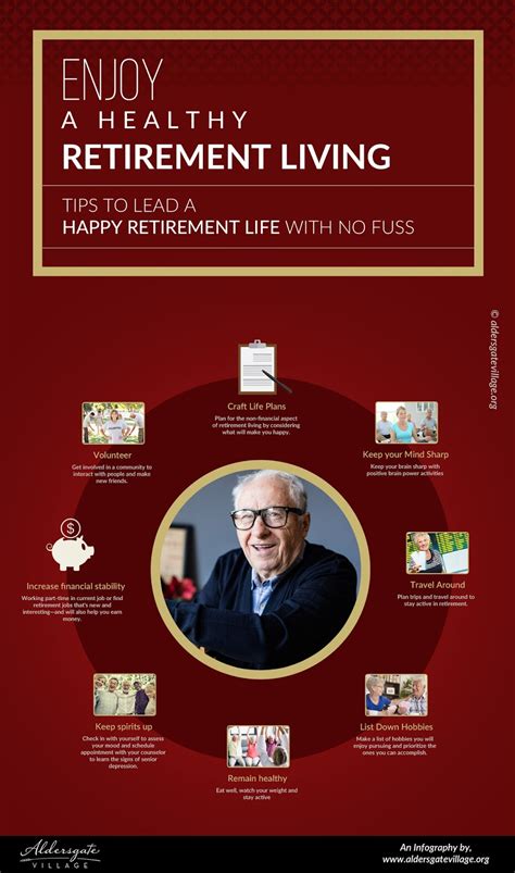 Infographic Collection Tips To Lead A Better Retirement Life