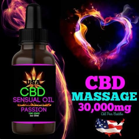 Cbd Infused Sensual Passion Massage Oil 30ml