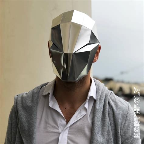 Mask Of The Future Papercraft Mask Pdf Download Printable Etsy Diy