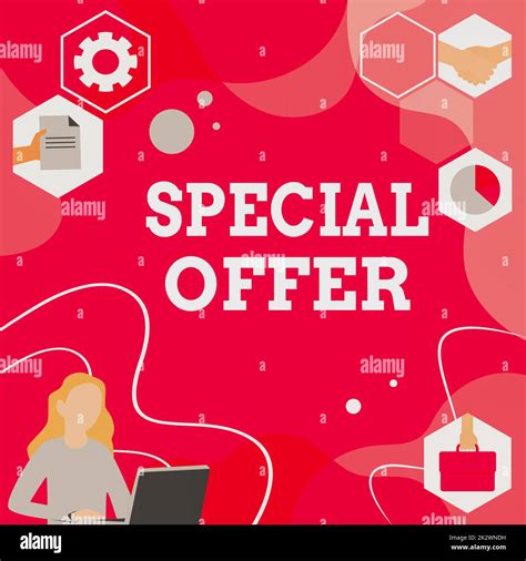 Writing Displaying Text Special Offer Business Concept Selling At A