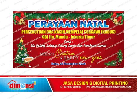 Download Contoh Spanduk Natal 2018 Dan Tahun Baru 2019 Gratis Dimensi
