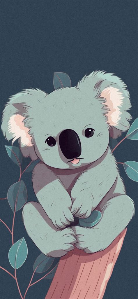 Cute Koala Cartoon Wallpapers Aesthetic Bear Koala Wallpaper