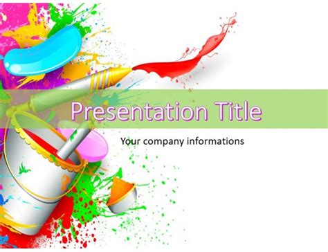 Paint Abstract Powerpoint Template