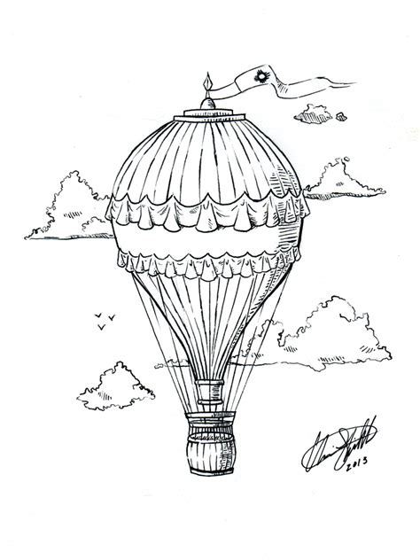 Hot Air Balloon Tattoo By C Fillhart On Deviantart