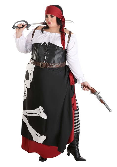 plus size women s pirate flag gypsy costume