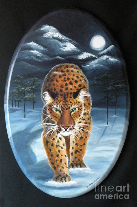 Batukhan Snow Leopard Painting By Lora Duguay Fine Art America