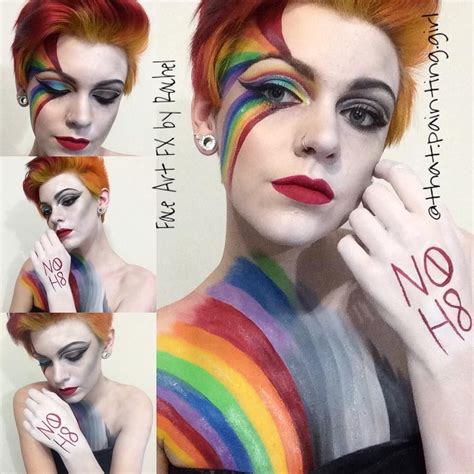 Pin By Zoe Krystal On Bodypainting Rainbow Face Paint Rainbow Pride