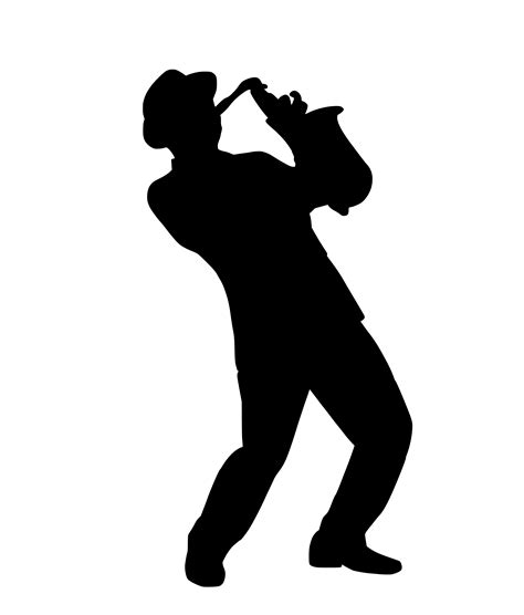 free images silhouette musician saxophone jazz entertainment artist performer black and
