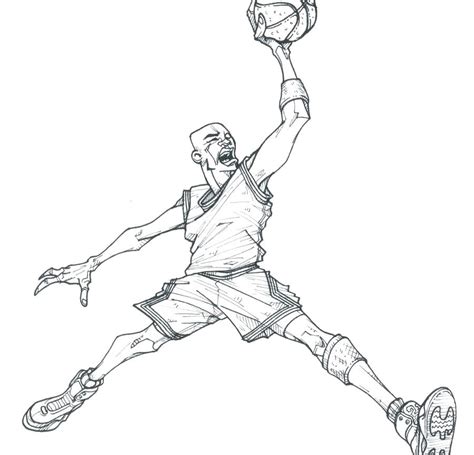 Slam Dunk Coloring Pages Coloring Pages