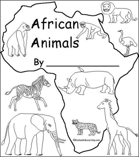 African Savanna Animals Coloring Pages Coloring For Kids