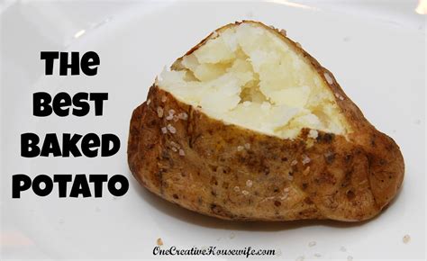 This allows steam to escape and prevents the potato from exploding in the microwave. One Creative Housewife: The Best Baked Potato