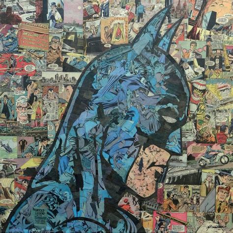Collage De Comics Arte Súper Héroe Comic Collage Arte Batman