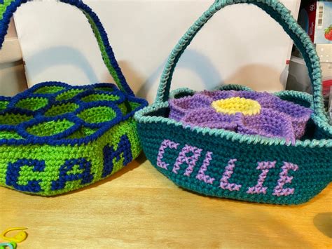 Cushioned Egg Collecting Basket Crochet Etsy