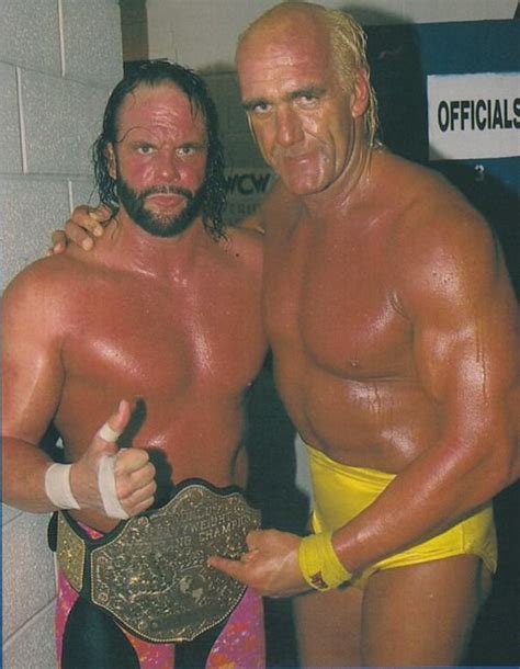 Wcw World Heavyweight Champion Macho Man Randy Savage And Hulk Hogan