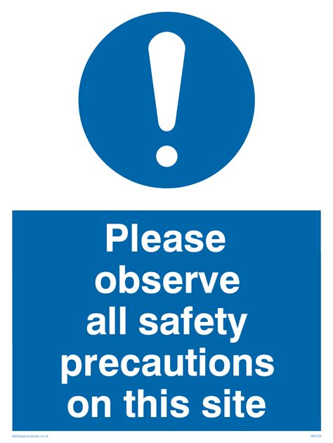 Observe Safety Precautions From Safety Sign Supplies