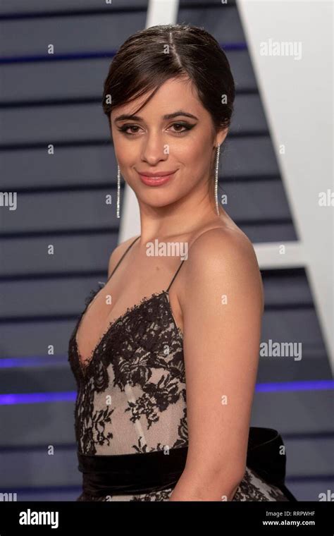 camila cabello attends the vanity fair oscar party at wallis annenberg center for the performing