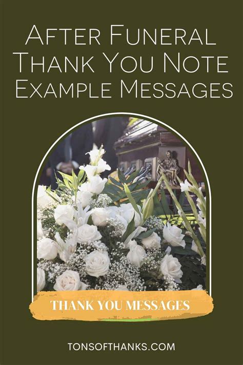 57 After Funeral Thank You Note Messages