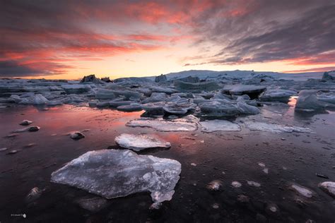 Diamond Beach Ice Beach Iceland Sunrise Sunset Times