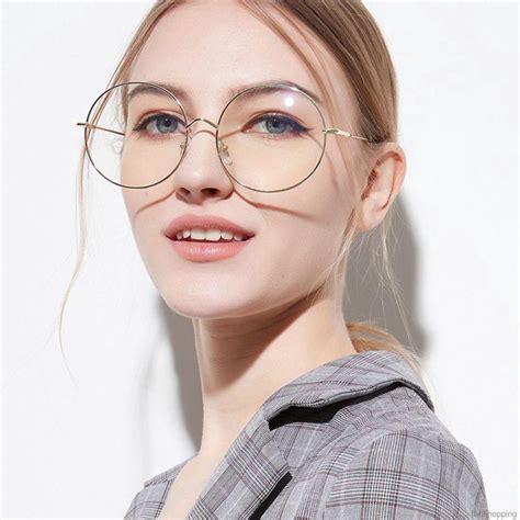🌸 Yeegirls 🌸 Fashion Round Glasses Frames Sunglasses Frame Clear Lens