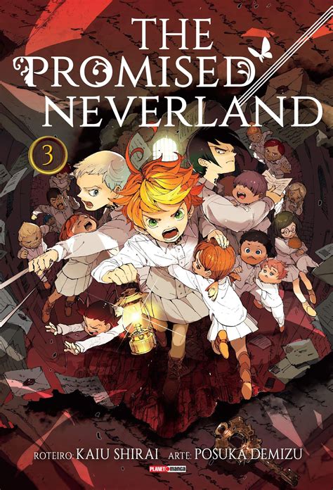 Cover Yakusoku No Neverland Vol3 Anime Motivational Posters Retro