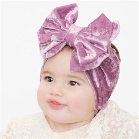 Baby Headband Big Bow Baby Girl Headbands Baby Headwraps Etsy