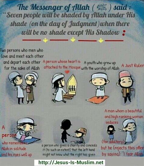 Seven People Shaded By The Shadow Of Allah At The Day Of Judgment