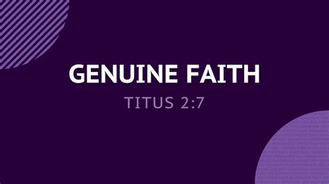 Genuine Faith Daily Devotion Youtube