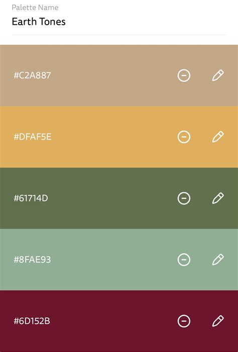 Earth Tone Color Schemes Room Organizer Tool Online