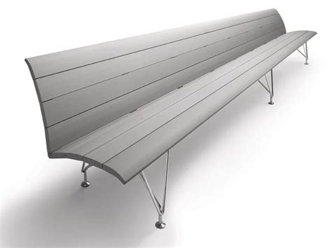 Airport Aluminium Bench Seating With Back By Mascagni Design Lucci