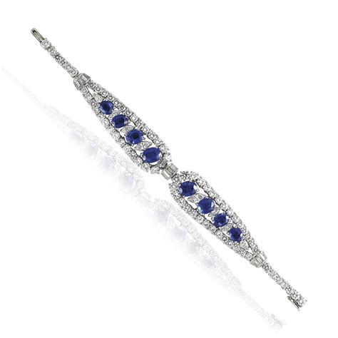 Mid 20th Century Sapphire And Diamond Bracelet Cartier Christies