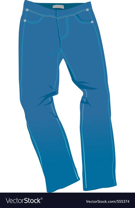 Jeans Blue Royalty Free Vector Image Vectorstock