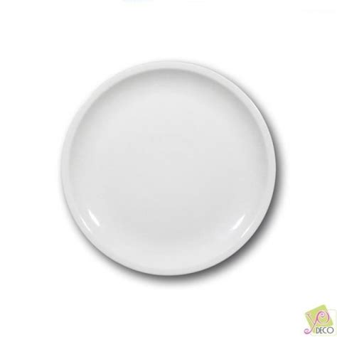 Lot De Assiette Plate Porcelaine Blanche D Cm Roma Cdiscount