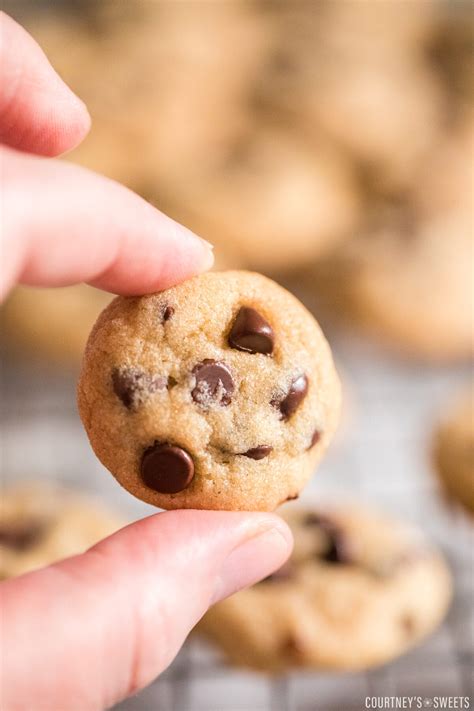 Mini Chocolate Chip Cookies Courtneys Sweets