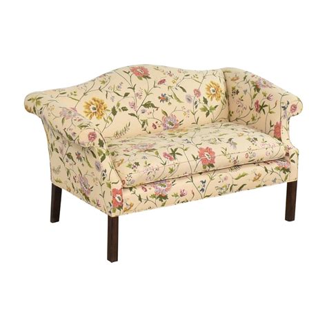 49 Off Vintage Floral Camelback Loveseat Sofas