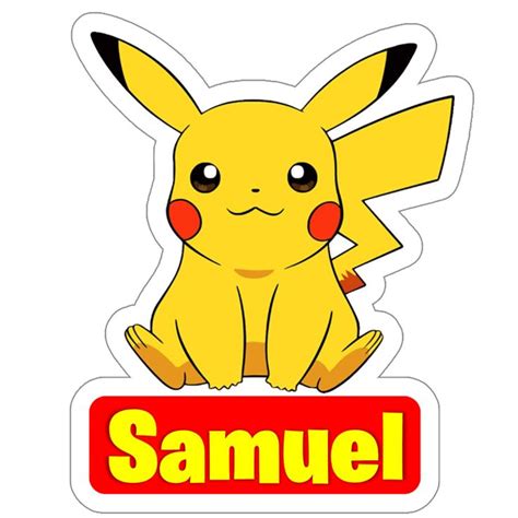 Sticker Pikachu Png Editable Pokemon Imprimible Personajes De Mickey